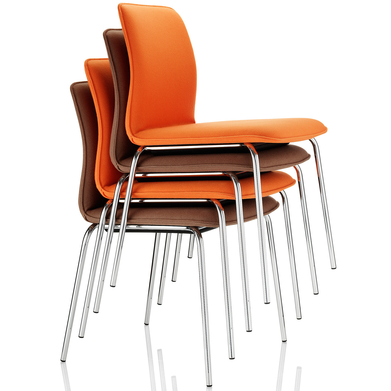 Arran Upholstered Stackable Chairs with 4-legged base Arran Upholstered Stackable Chairs with 4-legged base