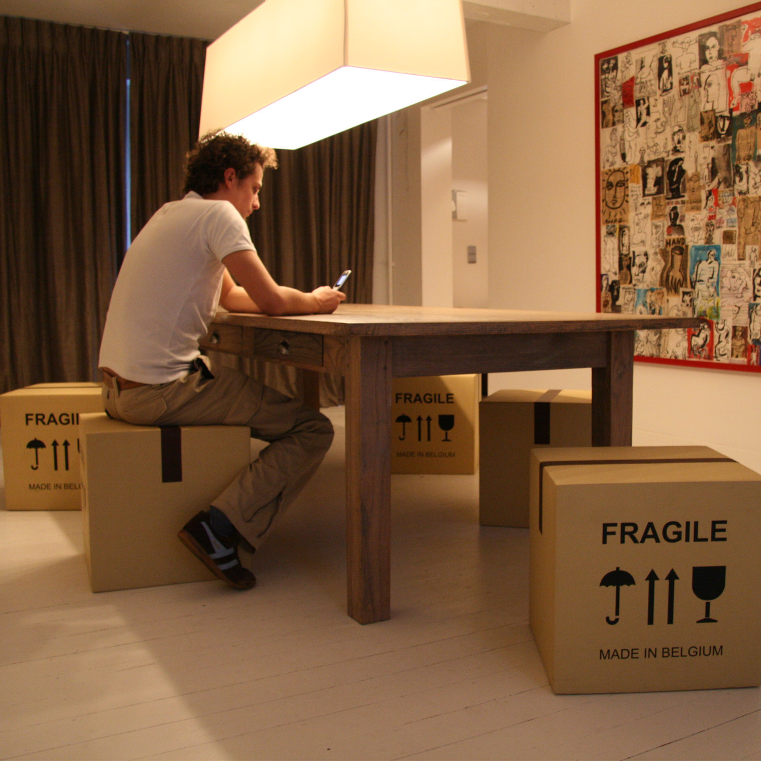 Pieter Jamart Box Stools Pieter Jamart Box Stools