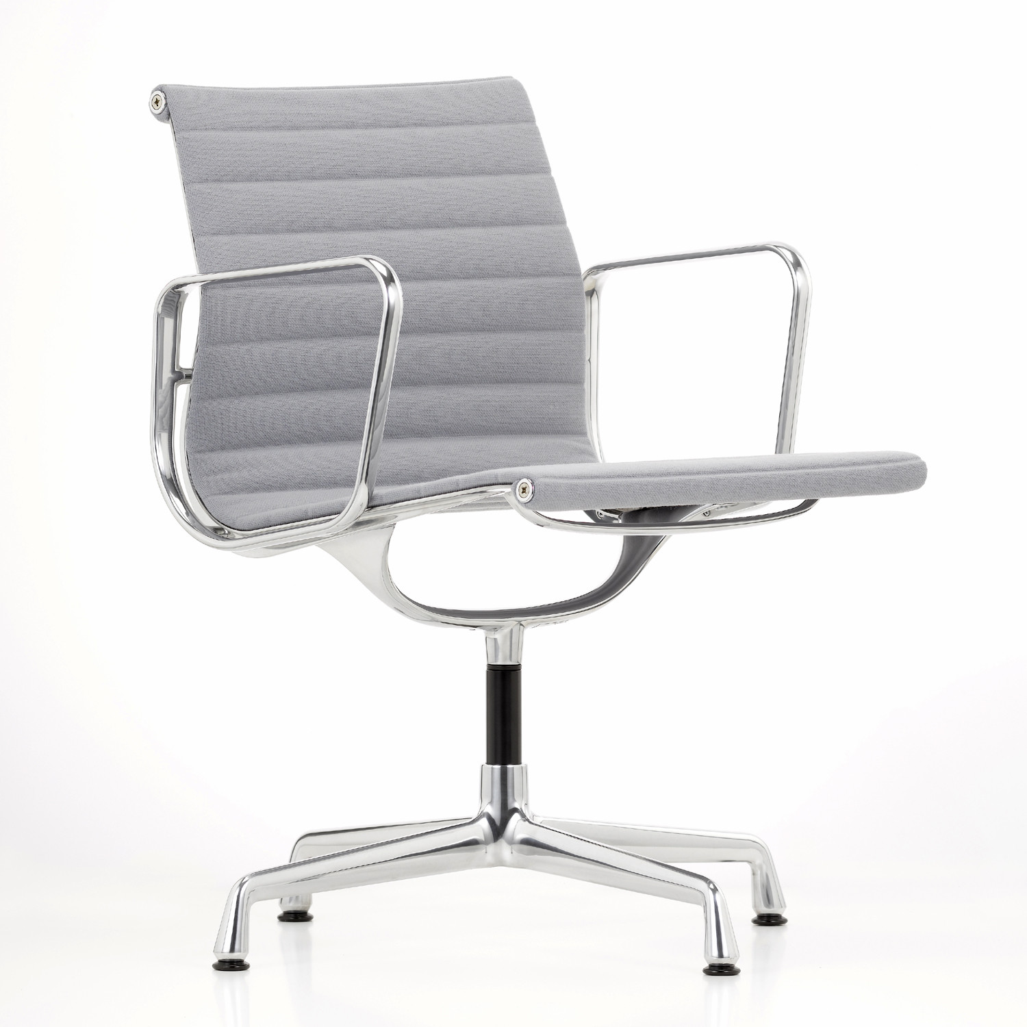 Eames Aluminium Chair EA 108 in grey upholstery