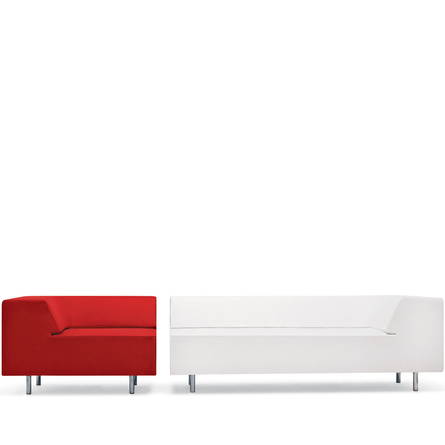 Easy Block Two Seat Modular Sofa and Armchair Easy Block Two Seat Modular Sofa and Armchair