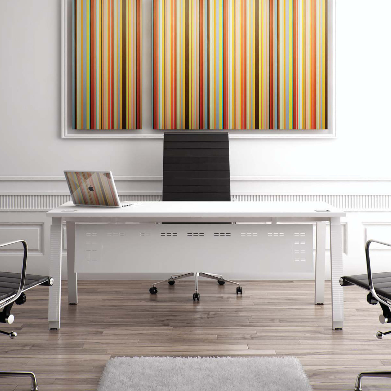 Linnea Rectangular Office Desk by Elite Linnea Rectangular Office Desk by Elite