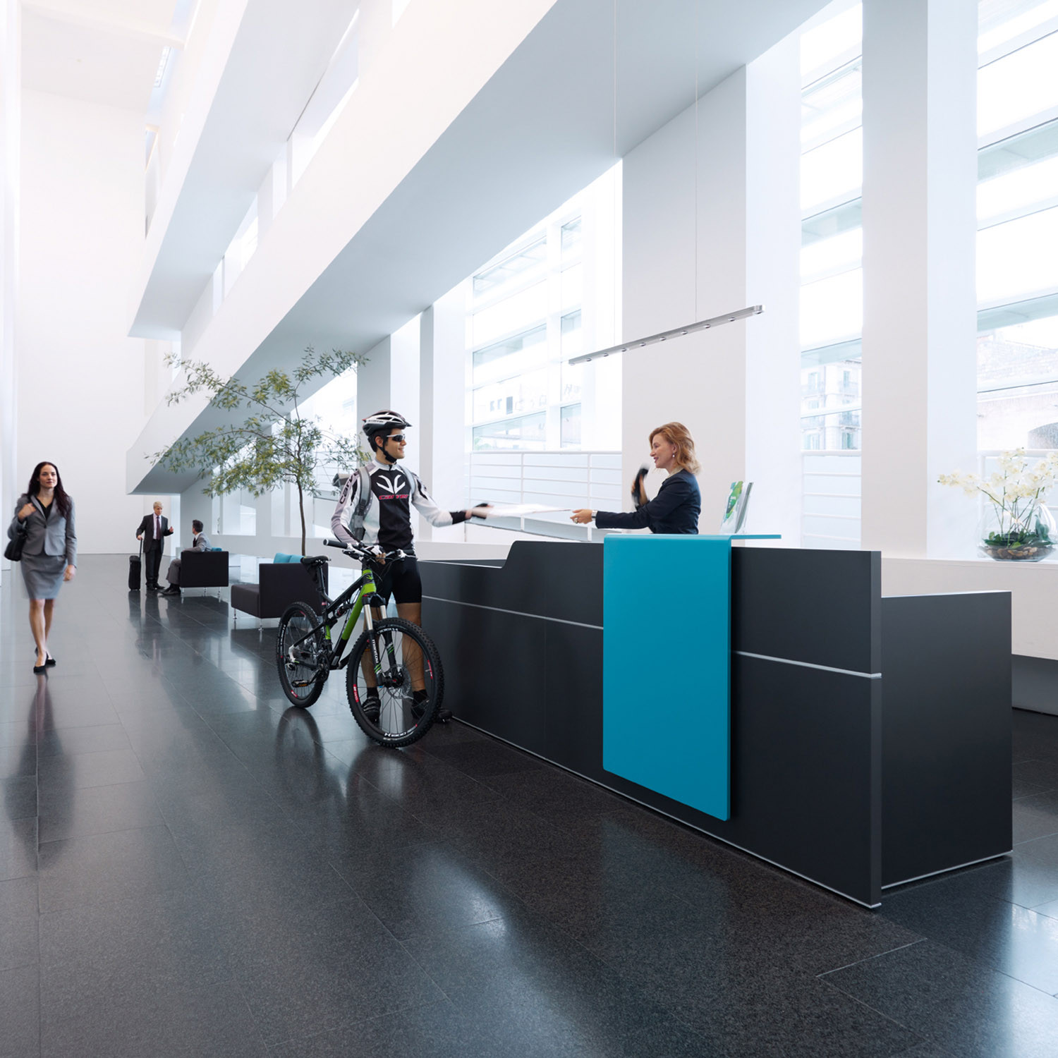 Sedus Black Reception Desk Sedus Black Reception Desk