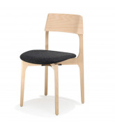 1010 Bina Chair with upholstered seat