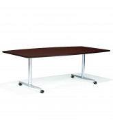 6000 San_Siro Rectangular Meeting Table with castors