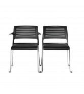 Aline-S Chairs with and without armrest