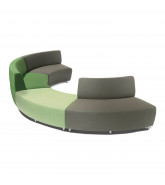 Buzz Modular Seating in green and grey