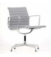 Eames Aluminium Chair EA 108 in grey upholstery