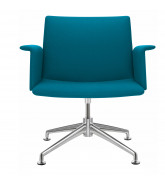 Fina Easy Chair with Upholstered Armrests