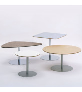 Hm20 Tables are available in six tabletop shapes
