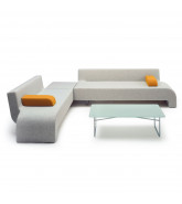 Hm30 Sofas combined with Corner Ottoman