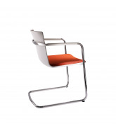 Neos Cantilever Chairs - white frame