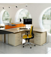 Optima Plus Workstation with desk pedestals