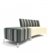 Path Sofa Concave Unit with Stool