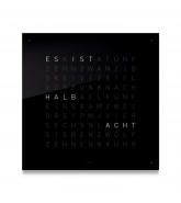 QLOCKTWO 180 Wall Clock in black