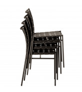 Tagliatelle Chairs stack up to 10 chairs