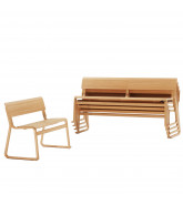 Theo Stackable Wooden Bench Seating