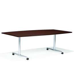 6000 San_Siro Rectangular Meeting Table with castors