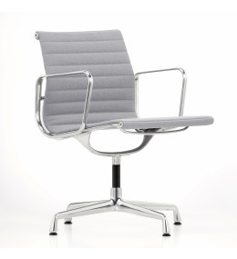 Eames Aluminium Chair EA 108 in grey upholstery