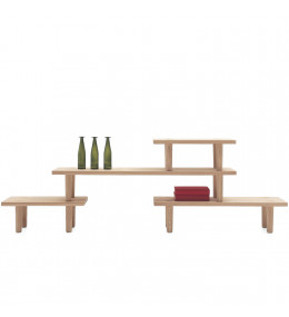 Oak Low Table Module by Cappellini 