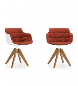 Flow Slim Wooden Armchairs