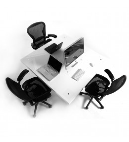 Milk Office Desks by Holmris