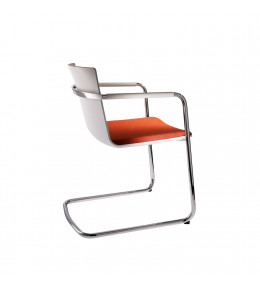 Neos Cantilever Chairs - white frame