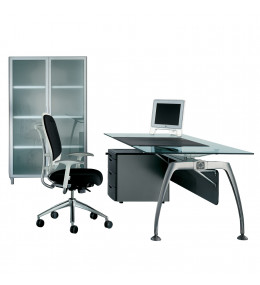 Tiper Glass Executive Desk