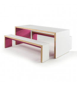 Waldo 45 Table and Bench Seating