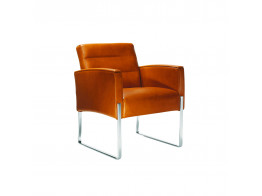 5070 Vega Armchair features a slender sled-base