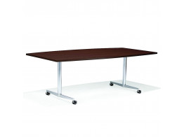 6000 San_Siro Rectangular Meeting Table with castors