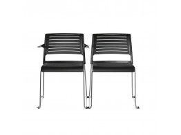 Aline-S Chairs with and without armrest