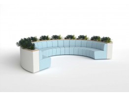 BEE-fluted modular seating configuration 1