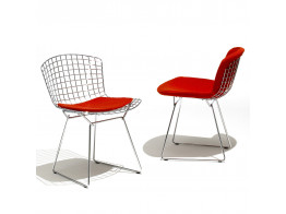 Bertoia Side Chairs in Chrome