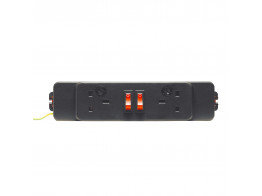 Elite 2x UK 5A Power Sockets 2x Neon Switches