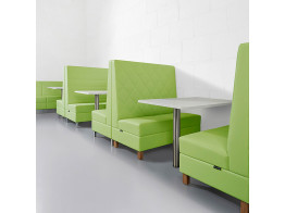 Engage Modular Banguette Seating in green