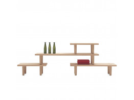 Oak Low Table Module by Cappellini 