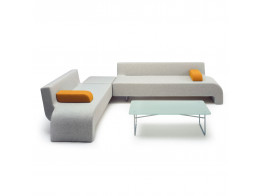 Hm30 Sofas combined with Corner Ottoman