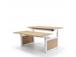 Oblique Adapt Height Adjustable Double Desk