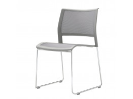 Opt4 White Cantilever Chair