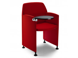 Papillon Conference Chair with writing tablet