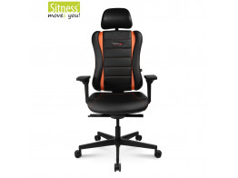 Sitness RS Pro Gaming Chair Black With Red Stripes