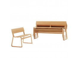 Theo Stackable Wooden Bench Seating