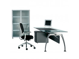 Tiper Glass Executive Desk