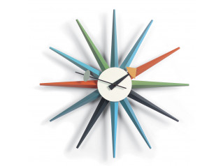 Sunburst Clock, Multicoloured