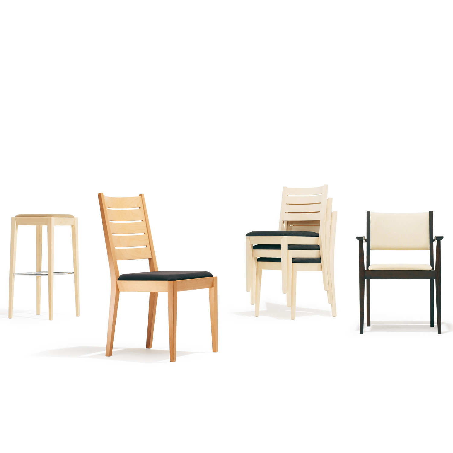 1500 Luca Chair Series, stackling option available