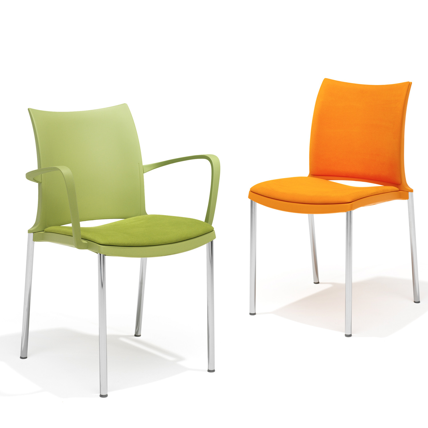 2200 Hola Chairs are available with or without armrests
