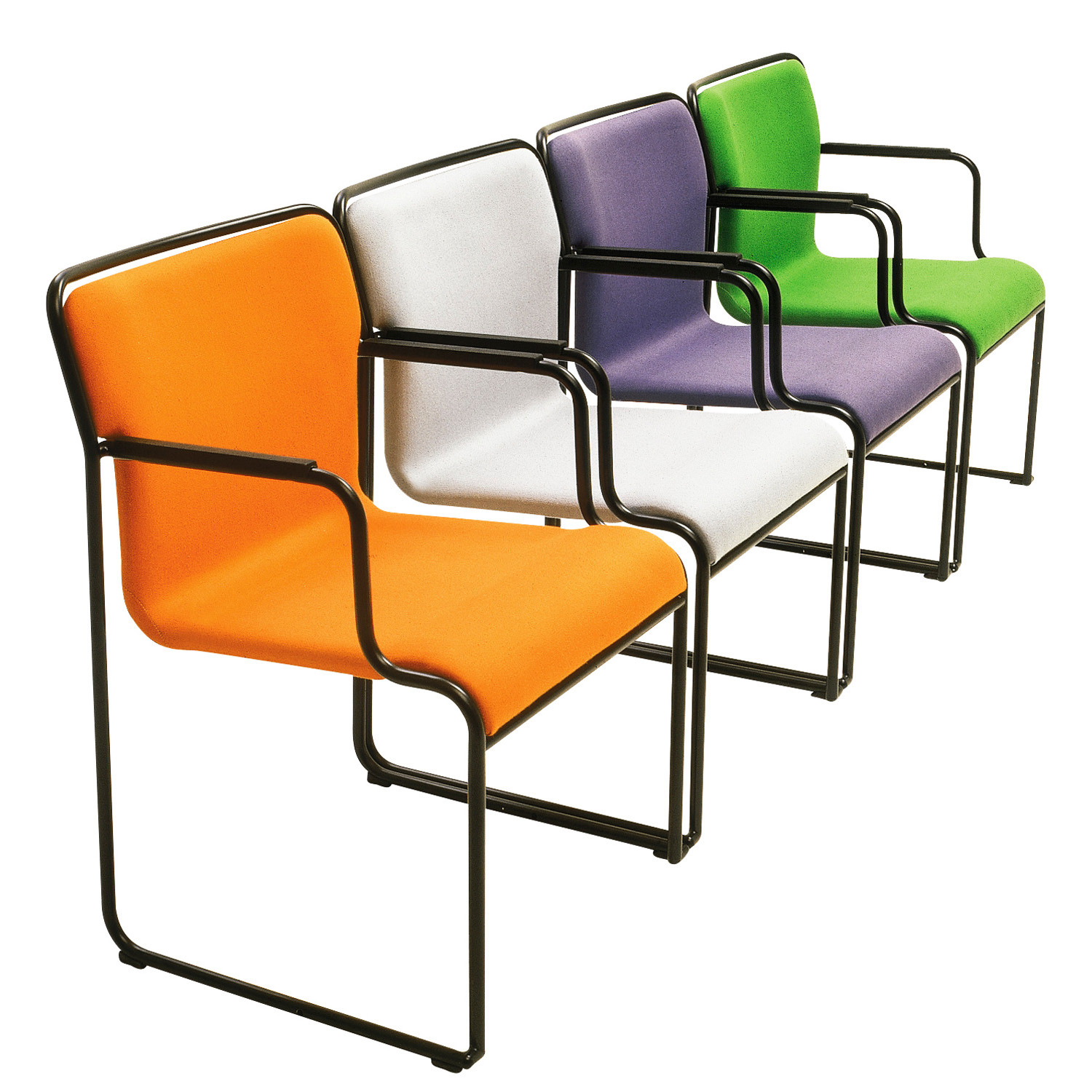 77 Sled Base Armchairs