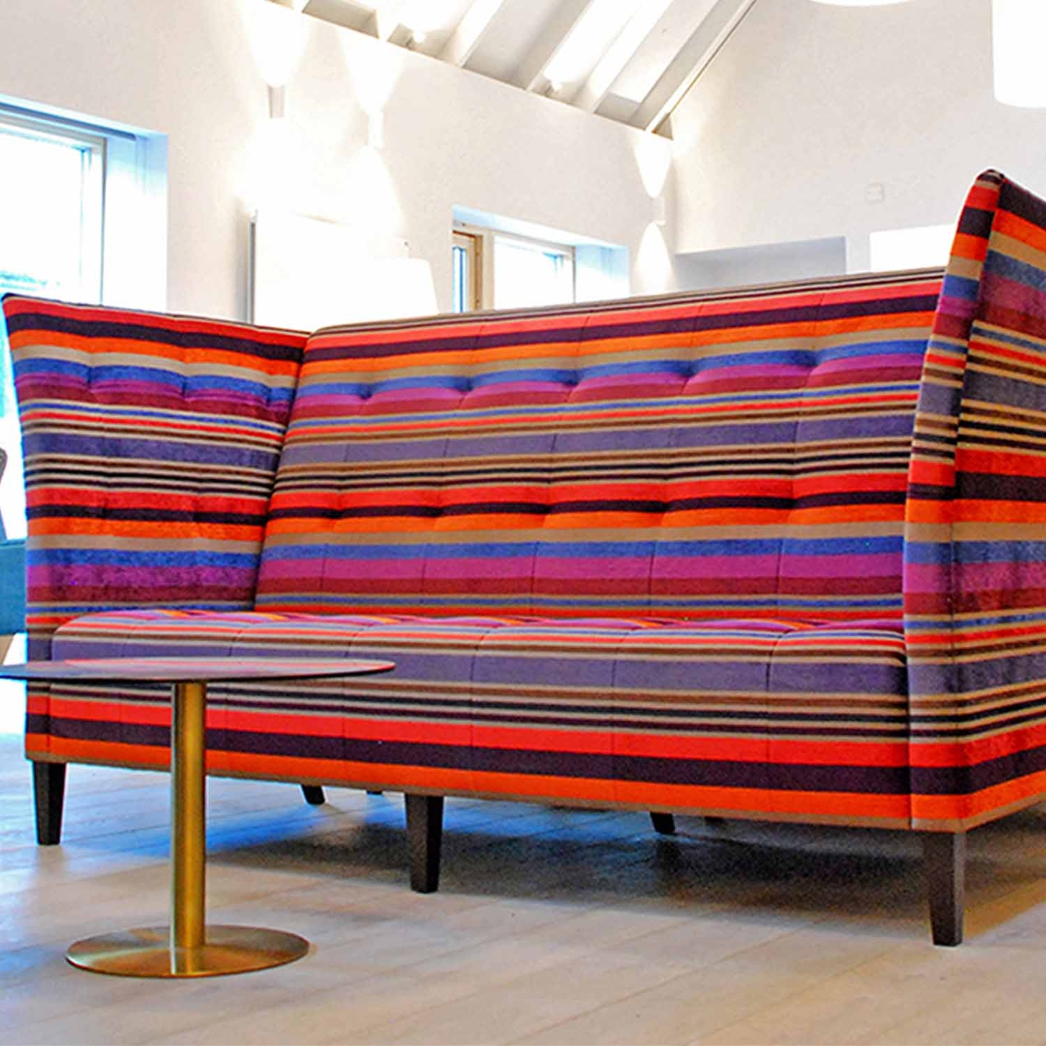 Angel Sofa in Coloured Stripes