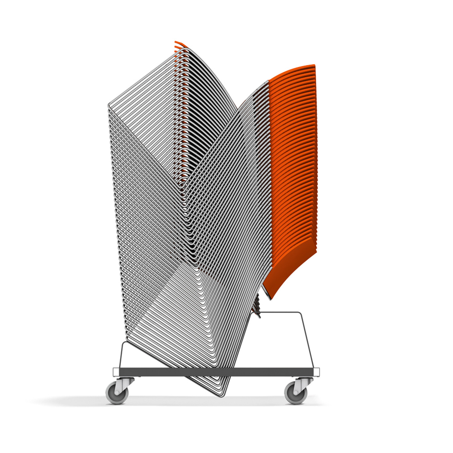 Curvy Compact Stacking Chairs