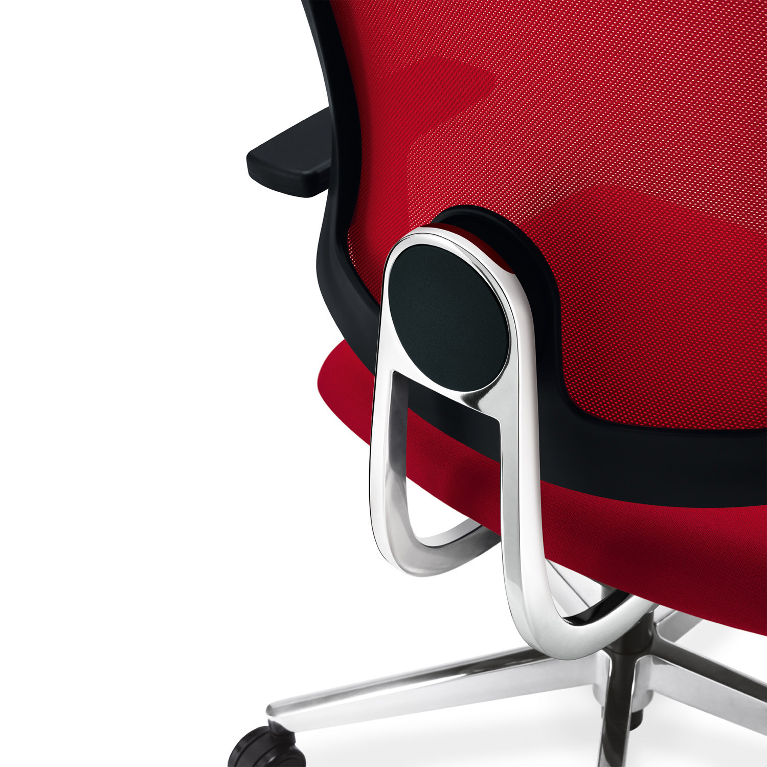 Black Dot Net Executive Chair lumbar support detail